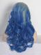 Gray Ombre Blue Wavy Lace Front Snythetic wig SNY100