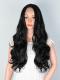 BLACK LONG WAVY MIDDLE PART LACE WIG MPL014