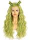 GREEN WAIST LENGTH WAVY SYNTHETIC WIG SNY366