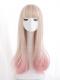 PINK OMBRE STRAIGHT SYNTHETIC WEFTED CAP WIG LG183