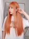 NEW ORANGE STRAIGHT SYNTHETIC WEFTED CAP WIG LG068