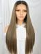 BROWN OMBRE LONG STRAIGHT SYNTHETIC LACE FRONT WIG SNY145