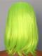 NEON GREEN STRAIGHT SHOULDER LENGTH SYNTHETIC LACE FRONT WIG SNY142