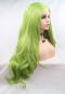 MATCHA GREEN LONG STRAIGHT SYNTHETIC LACE FRONT WIG SNY252