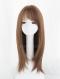 BROWN LONG STRAIGHT WEFTED CAP WIG LG201