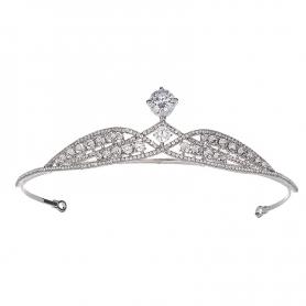 Silver Bridal Crown AC113
