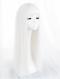 WHITE LONG STRAIGHT SYNTHETIC WEFTED CAP WIG LG234