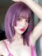 Purple Princess Cutie bangs SYNTHETIC WEFTED CAP WIG LG905