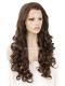 BROWN LONG CURLY SYNTHETIC LACE FRONT WIG SNY209