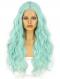 BLUE WAIST LENGTH WAVY SYNTHETIC WIG SNY053