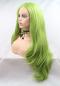 MATCHA GREEN LONG STRAIGHT SYNTHETIC LACE FRONT WIG SNY252