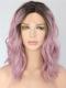 PINK OMBRE SHOULDER LENGTH WAVY SYNTHETIC LACE FRONT WIG SNY153