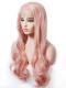 ROSE PINK LONG WAVY SYNTHETIC LACE WIG SNY192