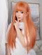 NEW ORANGE STRAIGHT SYNTHETIC WEFTED CAP WIG LG068