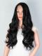 BLACK LONG WAVY MIDDLE PART LACE WIG MPL014