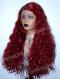 NEW HOT RED BEACH WAVY SYNTHETIC LACE FRONT WIG SNY151