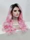 GRADIENT WAVY SYNTHETIC LACE FRONT WIG SNY323