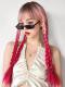 PINK OMBRE LONG STRAIGHT SYNTHETIC WEFTED CAP WIG LG126