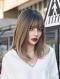 GRADIENT BROWN STRAIGHT SYNTHETIC WEFTED CAP WIG LG109