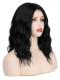 NATURAL BLACK SHOULDER LENGTH WAVY MIDDLE PART LACE WIG MPL005