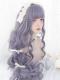 Lavender Fashion Long Wavy Lolita Wig LG956