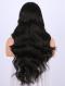BLACK LONG WAVY SYNTHETIC LACE FRONT WIG SNY180