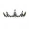 BLACK BAROQUE BRIDAL CROWN AC007