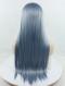 DUSTY BLUE LONG SMOOTH SYNTHETIC LACE FRONT WIG SNY033