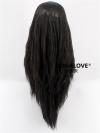Black Wave Waist Length Synthetic Wefted Cap Wig WW012