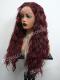 Reddish Brown CURLY WAIST LENGTH SYNTHETIC LACE FRONT WIG-SNY159