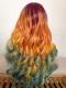 COLORFUL RAINBOW WAVY LACE FRONT SYNTHETIC WIG SNY386