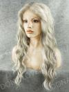 Human Hair Full Lace Wig Curly Ash Brown