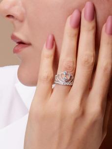 S925 CROWN RING A024