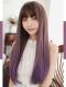 NEW BROWN TO PURPLE STRAIGHT SYNTHETIC WEFTED CAP WIG LG052