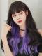 MIXED COLOR LONG WAVY SYNTHETIC WEFTED CAP WIG LG369