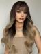 Black to Blonde Ombre Wavy Wefted Synthetic Wig LG970