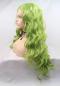 MATCHA GREEN LONG WAVY SYNTHETIC LACE FRONT WIG SNY251