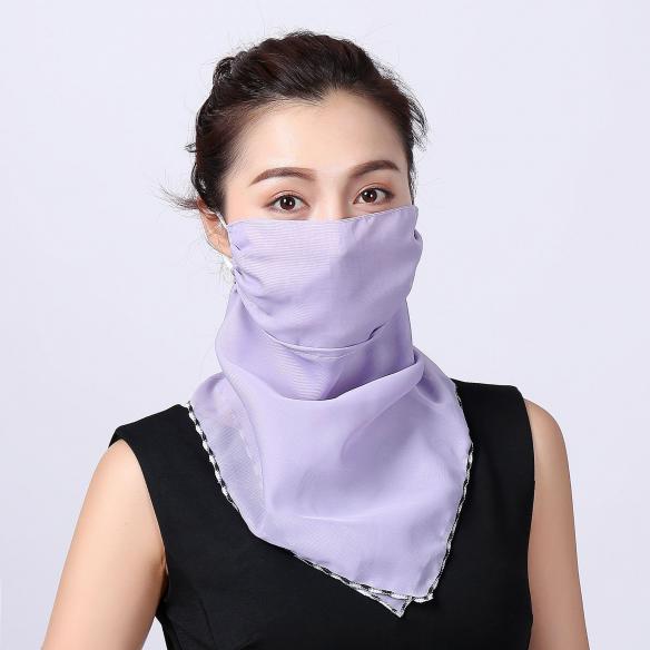 WOMEN'S SUN PROTECTION PASTEL SEAMLESS BANDANAS FOR DUST, OUTDOORS ...