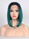 Black to Green Short Bob Lace Front Synthetic Wig SNY087