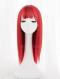 RED MEDIUM LENGTH STRAIGHT SYNTHETIC WEFTED CAP WIG LG175