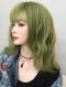 2019 New Matcha Green Synthetic Wefted Cap Wig with Bangs LG042