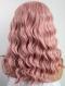 PINK CURLY SYNTHETIC LACE FRONT WIG SNY055