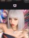 SILVER SHORT STRAIGHT SYNTHETIC WEFTED CAP WIG LG508