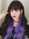 MIXED COLOR LONG WAVY SYNTHETIC WEFTED CAP WIG LG369