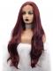 DARK RED LONG WAVY SYNTHETIC LACE FRONT WIG SNY269