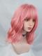 PINK WAVY SYNTHETIC WEFTED CAP WIG LG144