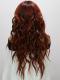 Ginger Red Long Wavy Lace Front Synthetic Wig SNY390