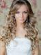 Blonde Long wavy Lace Front Human Hair Wig HH003