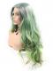 GREEN OMBRE LONG WAVY SYNTHETIC LACE FRONT WIG SNY239