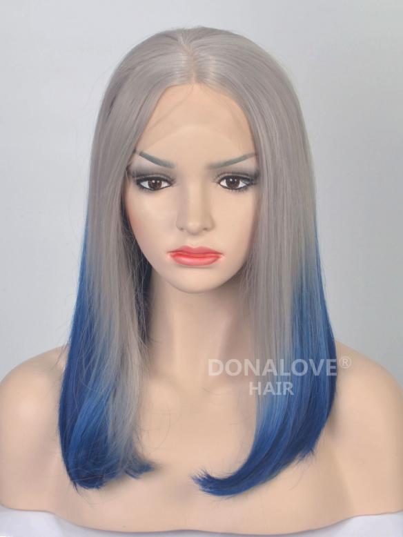 Human Hair Full Lace Wig Curly Ash Brown